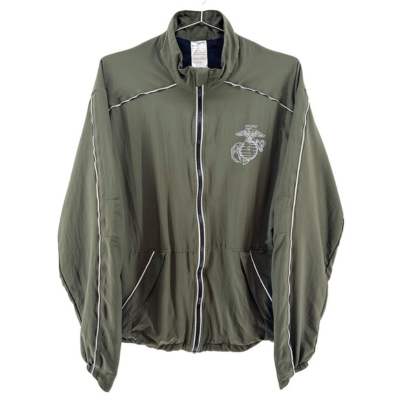 Other - MARINES Official Running Jacket • Small • Military green • reflective‎ accents